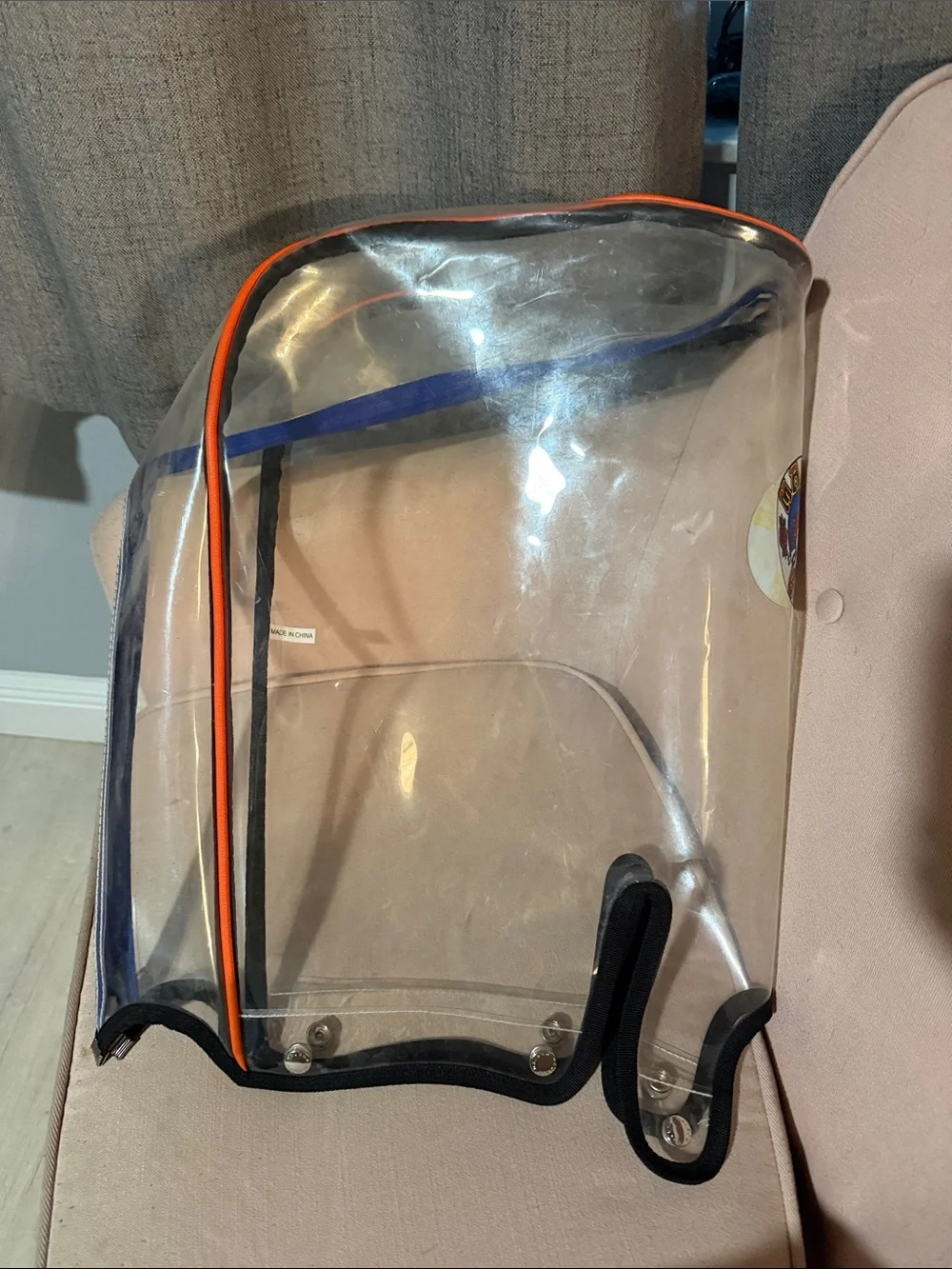 Malbon Clear Vinyl Protective Golf Caddy Cover